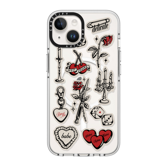 CASETiFY iPhone 14 Case Clear Clear Case MagSafe Compatible Flash of Love casetify_artist CASETiFY iPhone 14 Case Clear Clear Case MagSafe Compatible Flash of Love casetify_artist