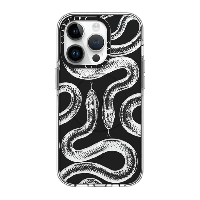 CASETiFY iPhone 14 Pro ケース クリア クリア ケース MagSafe対応 Transparent Kingsnake casetify_artist