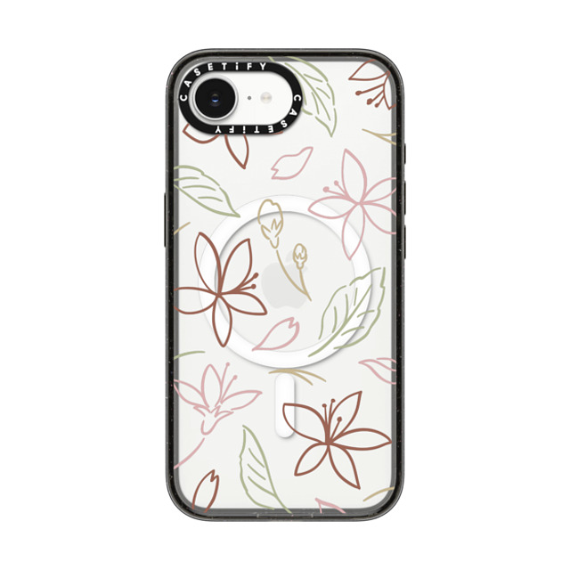 CASETiFY iPhone 16e ケース ブラック インパクトケース MagSafe対応 Floral Floral,Floral Pastel Sakura Back to School CASETiFY iPhone 16e ケース ブラック インパクトケース MagSafe対応 Floral Floral,Floral Pastel Sakura Back to School