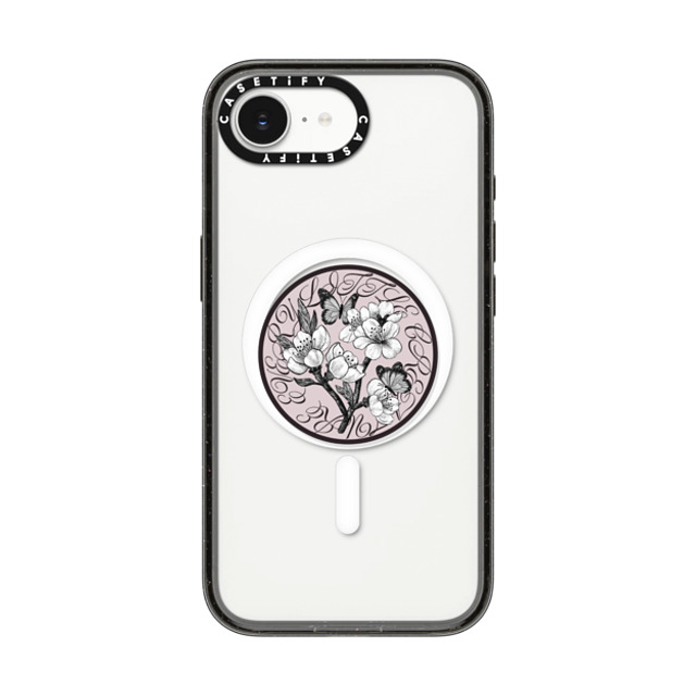 CASETiFY iPhone 16e ケース ブラック インパクトケース MagSafe対応 Floral フローラル Sakura Medal Back to School CASETiFY iPhone 16e ケース ブラック インパクトケース MagSafe対応 Floral フローラル Sakura Medal Back to School