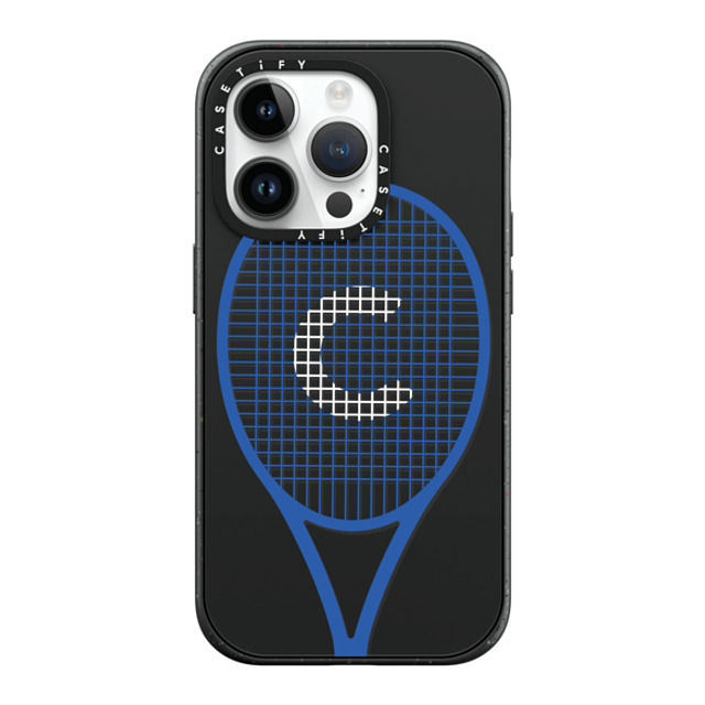CASETiFY iPhone 14 Pro ケース マットブラック インパクトケース MagSafe対応 Tennis Racket casetify_artist