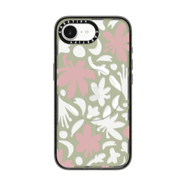 CASETiFY iPhone 16e Case Black Impact Case MagSafe Compatible Floral フローラル Botanical Sakura Back to School CASETiFY iPhone 16e Case Black Impact Case MagSafe Compatible Floral フローラル Botanical Sakura Back to School