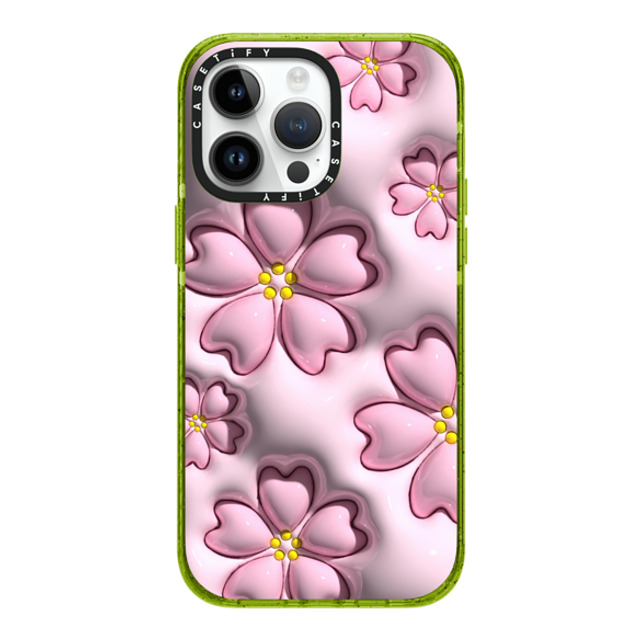 CASETiFY iPhone 14 Pro Max Case Kiwi Impact Case フローラル Sakura CASETiFY iPhone 14 Pro Max Case Kiwi Impact Case フローラル Sakura