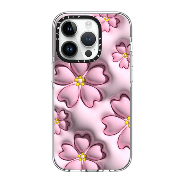 CASETiFY iPhone 14 Pro Case Clear Clear Case MagSafe Compatible フローラル Sakura CASETiFY iPhone 14 Pro Case Clear Clear Case MagSafe Compatible フローラル Sakura