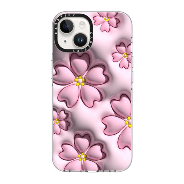 CASETiFY iPhone 14 Case Clear Clear Case MagSafe Compatible フローラル Sakura CASETiFY iPhone 14 Case Clear Clear Case MagSafe Compatible フローラル Sakura