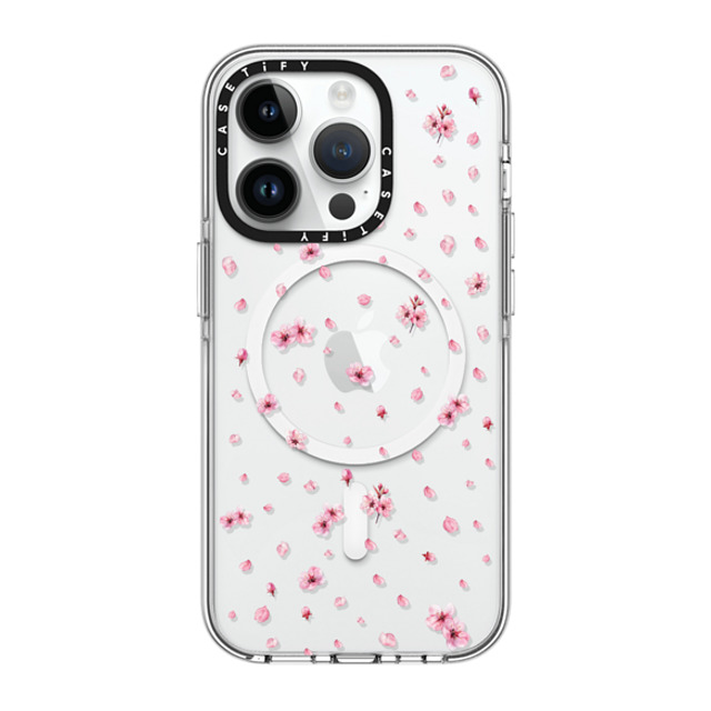 CASETiFY iPhone 14 Pro Case Clear Clear Case MagSafe Compatible フローラル Pressed Sakura CASETiFY iPhone 14 Pro Case Clear Clear Case MagSafe Compatible フローラル Pressed Sakura