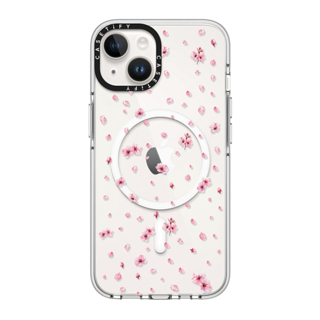 CASETiFY iPhone 14 Case Clear Clear Case MagSafe Compatible フローラル Pressed Sakura CASETiFY iPhone 14 Case Clear Clear Case MagSafe Compatible フローラル Pressed Sakura