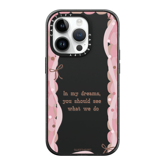 CASETiFY iPhone 14 Pro ケース マットブラック インパクトケース MagSafe対応 Sweetheart quote case casetify_artist