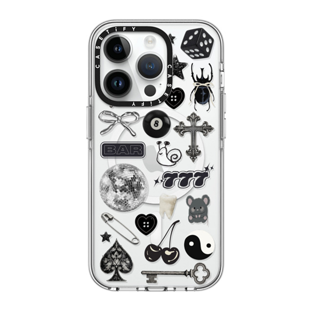CASETiFY iPhone 14 Pro Case Clear Clear Case MagSafe Compatible Lucky Streak casetify_artist CASETiFY iPhone 14 Pro Case Clear Clear Case MagSafe Compatible Lucky Streak casetify_artist
