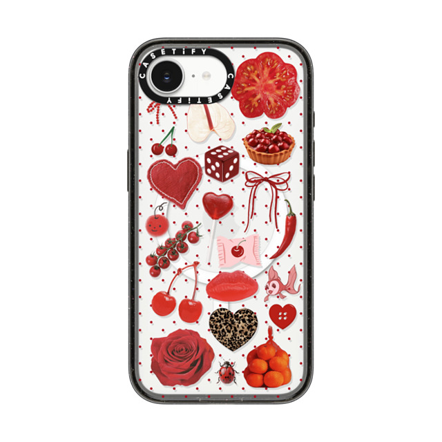 CASETiFY iPhone 16e ケース ブラック インパクトケース MagSafe対応 Cherry-Picked Luck casetify_artist Back to School CASETiFY iPhone 16e ケース ブラック インパクトケース MagSafe対応 Cherry-Picked Luck casetify_artist Back to School