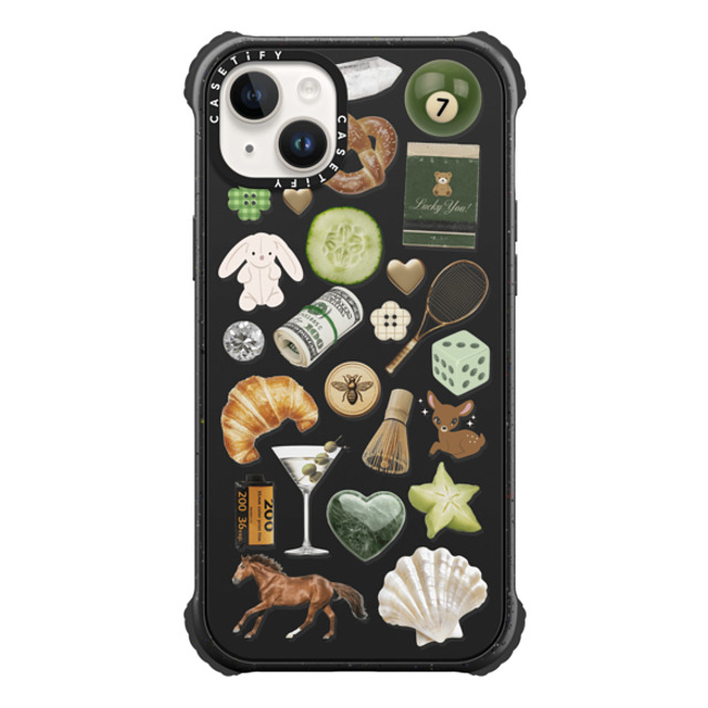 CASETiFY iPhone 14 Plus Case Matte Black ウルトラインパクトケース Opulence Luck Club casetify_artist CASETiFY iPhone 14 Plus Case Matte Black ウルトラインパクトケース Opulence Luck Club casetify_artist