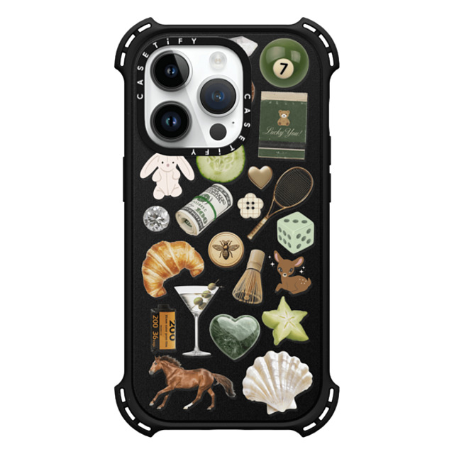 CASETiFY iPhone 14 Pro Case Matte Black バウンスケース Opulence Luck Club casetify_artist Back to School CASETiFY iPhone 14 Pro Case Matte Black バウンスケース Opulence Luck Club casetify_artist Back to School