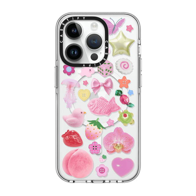 CASETiFY iPhone 14 Pro Case Clear Clear Case MagSafe Compatible Sweet Charmed Dreams casetify_artist CASETiFY iPhone 14 Pro Case Clear Clear Case MagSafe Compatible Sweet Charmed Dreams casetify_artist