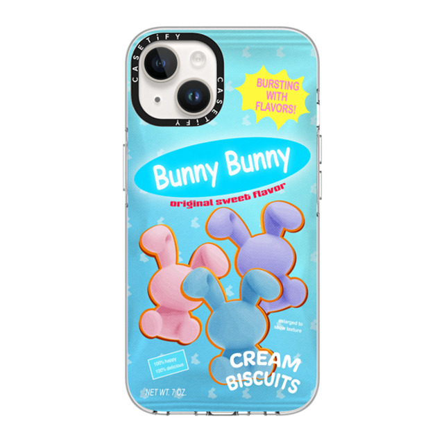 CASETiFY iPhone 14 Case Clear Clear Case MagSafe Compatible Bunny Cream Biscuits casetify_artist CASETiFY iPhone 14 Case Clear Clear Case MagSafe Compatible Bunny Cream Biscuits casetify_artist