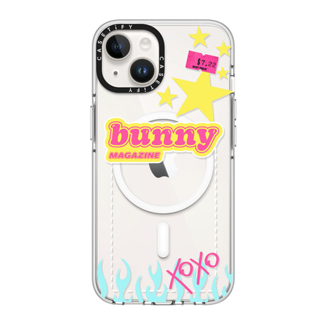 CASETiFY iPhone 14 Case Clear Clear Case MagSafe Compatible Bunny Magazine casetify_artist CASETiFY iPhone 14 Case Clear Clear Case MagSafe Compatible Bunny Magazine casetify_artist