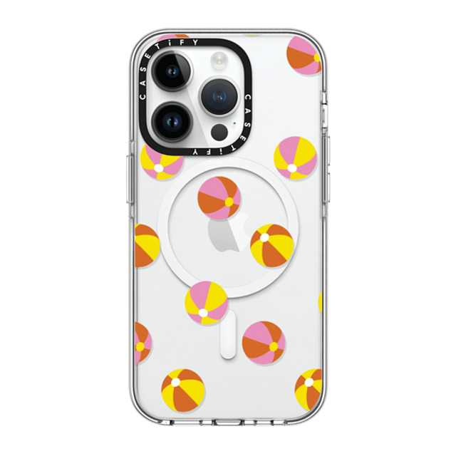 CASETiFY iPhone 14 Pro Case Clear Clear Case MagSafe Compatible Having A Ball casetify_artist CASETiFY iPhone 14 Pro Case Clear Clear Case MagSafe Compatible Having A Ball casetify_artist