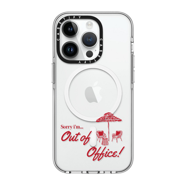 CASETiFY iPhone 14 Pro Case Clear Clear Case MagSafe Compatible OOO Message casetify_artist CASETiFY iPhone 14 Pro Case Clear Clear Case MagSafe Compatible OOO Message casetify_artist