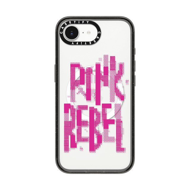 CASETiFY iPhone 16e Case Black Impact Case MagSafe Compatible Typography,Y2K Y2K,Typography Pink Rebel Back to School CASETiFY iPhone 16e Case Black Impact Case MagSafe Compatible Typography,Y2K Y2K,Typography Pink Rebel Back to School