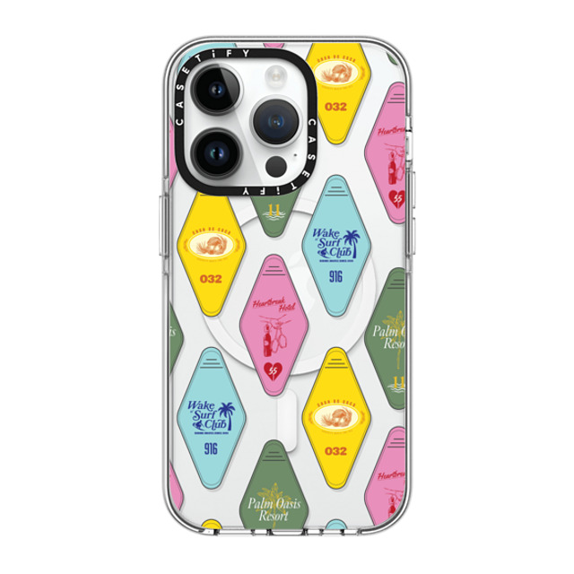 CASETiFY iPhone 14 Pro Case Clear Clear Case MagSafe Compatible Resort Keys casetify_artist CASETiFY iPhone 14 Pro Case Clear Clear Case MagSafe Compatible Resort Keys casetify_artist