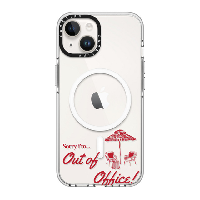 CASETiFY iPhone 14 Case Clear Clear Case MagSafe Compatible OOO Message casetify_artist CASETiFY iPhone 14 Case Clear Clear Case MagSafe Compatible OOO Message casetify_artist