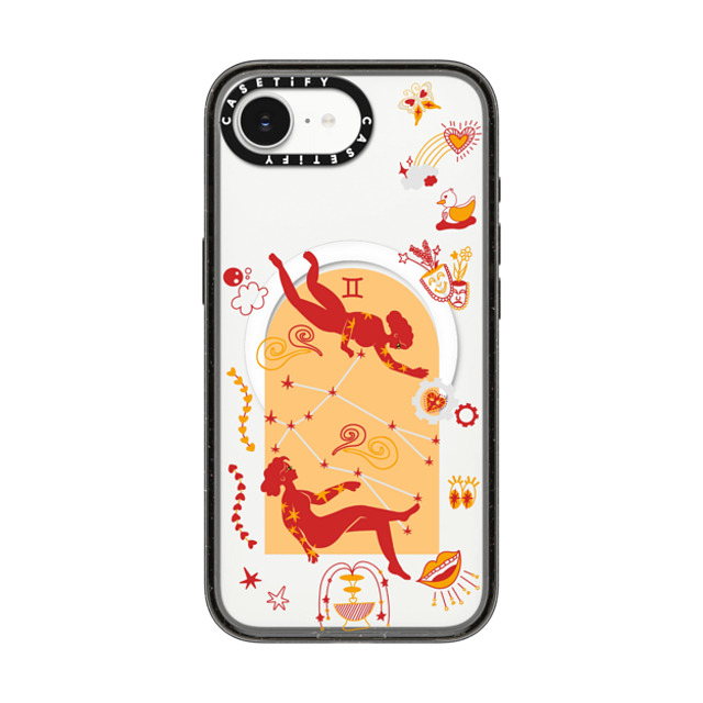 CASETiFY iPhone 16e Case Black Impact Case MagSafe Compatible Gemini casetify_artist Back to School CASETiFY iPhone 16e Case Black Impact Case MagSafe Compatible Gemini casetify_artist Back to School