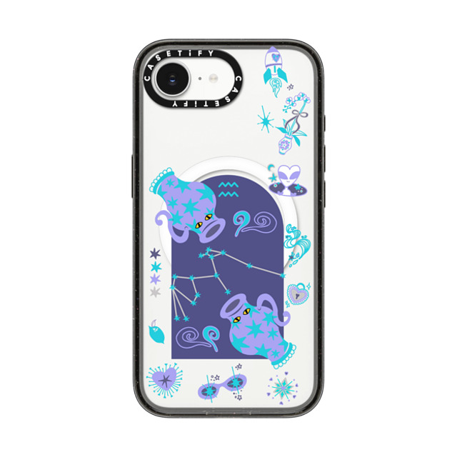 CASETiFY iPhone 16e Case Black Impact Case MagSafe Compatible みずがめ座 casetify_artist Back to School CASETiFY iPhone 16e Case Black Impact Case MagSafe Compatible みずがめ座 casetify_artist Back to School