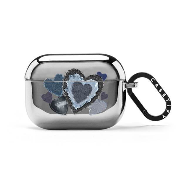 CASETiFY AirPods Pro 2 シルバー ミラー ケース Sweet Rebel Heart Earbuds Case casetify_artist Father's Day CASETiFY AirPods Pro 2 シルバー ミラー ケース Sweet Rebel Heart Earbuds Case casetify_artist Father's Day