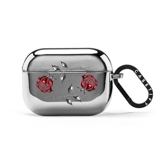 CASETiFY AirPods Pro 2 シルバー ミラー ケース Metallic Rose casetify_artist Back to School CASETiFY AirPods Pro 2 シルバー ミラー ケース Metallic Rose casetify_artist Back to School