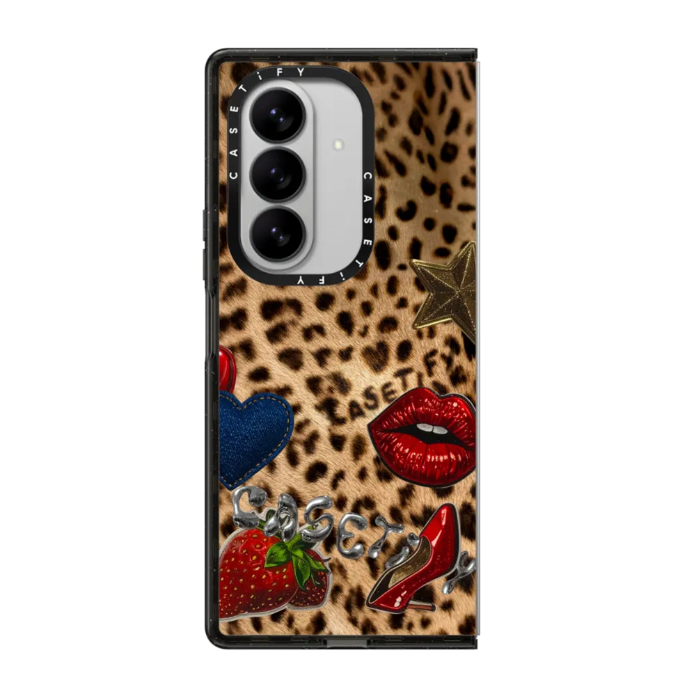 Impact Magnetic Galaxy Z Fold7 Case - Patched Cheetah