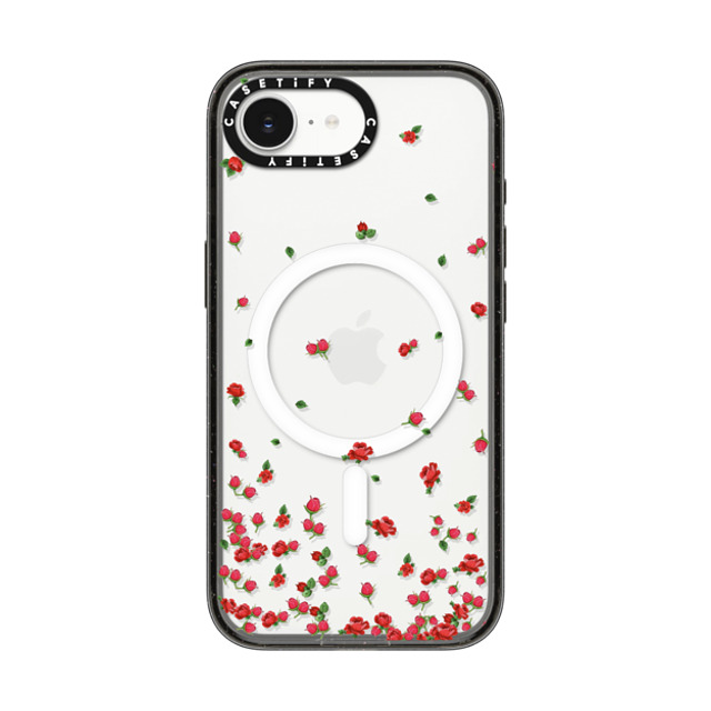 CASETiFY iPhone 16e ケース ブラック インパクトケース MagSafe対応 Floral フローラル Roses Falling Back to School CASETiFY iPhone 16e ケース ブラック インパクトケース MagSafe対応 Floral フローラル Roses Falling Back to School