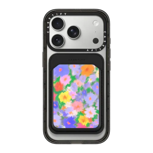 Snappy MagSafe Wallet - Floral Swirl - Purple