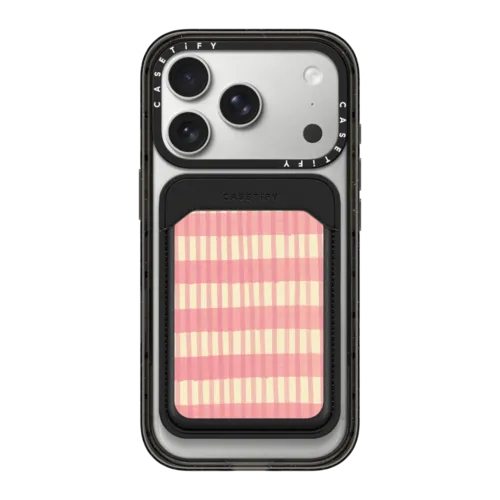 Snappy MagSafe Wallet - Pink Summer Stripes
