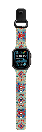 Apple Watch Ultra 3 (49mm) - Persian Floral - Cyan