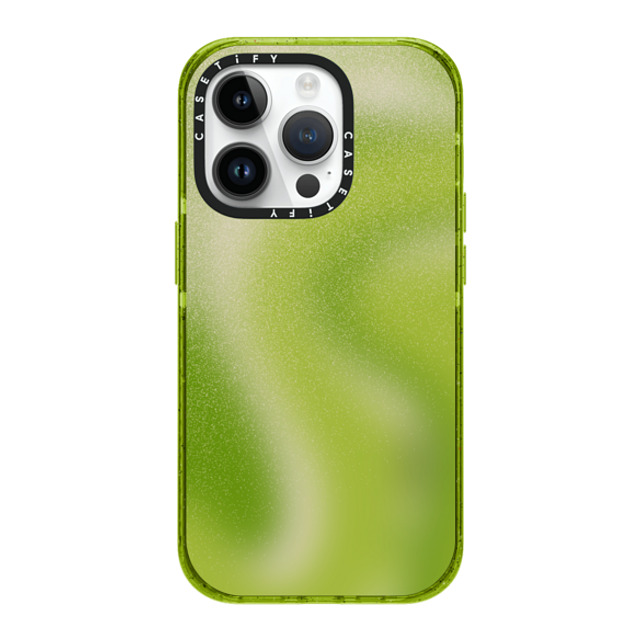 CASETiFY iPhone 14 Pro Case Kiwi CpNgP[X Gradient Gradient Matcha Swirls