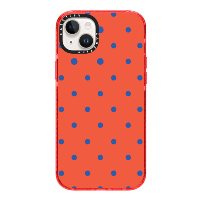 CASETiFY iPhone 14 Plus P[X bh CpNgP[X dot dot Classic Dottie - Blood Orange