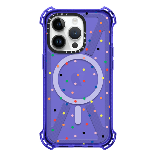 CASETiFY iPhone 14 Pro ケース Peri Purple バウンスケース Candy Transparent casetify_artist