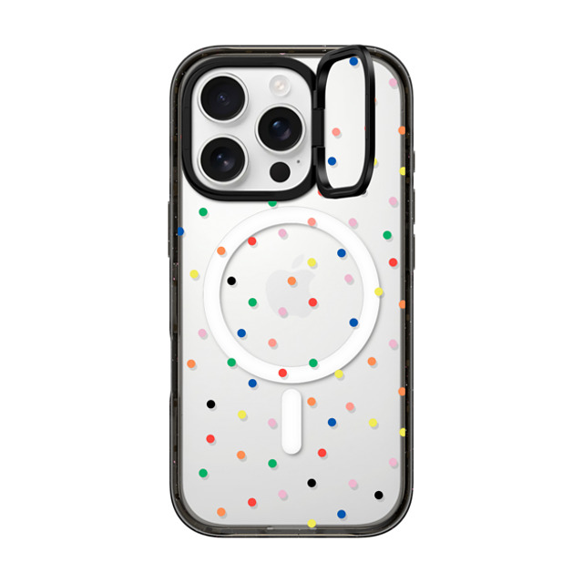 CASETiFY iPhone 16 Pro ケース ブラック インパクトリングスタンドケース MagSafe対応 Candy Transparent casetify_artist