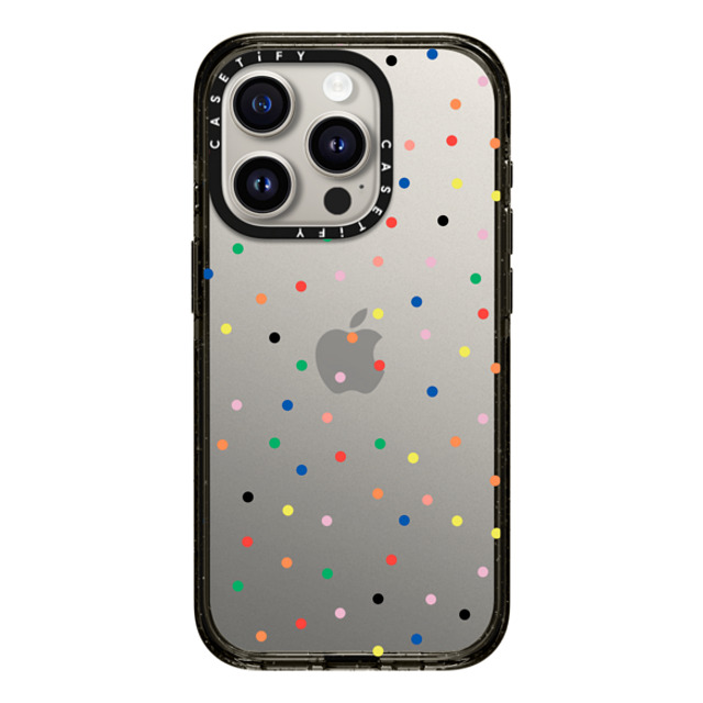 CASETiFY iPhone 15 Pro ケース ブラック インパクトケース Candy Transparent casetify_artist