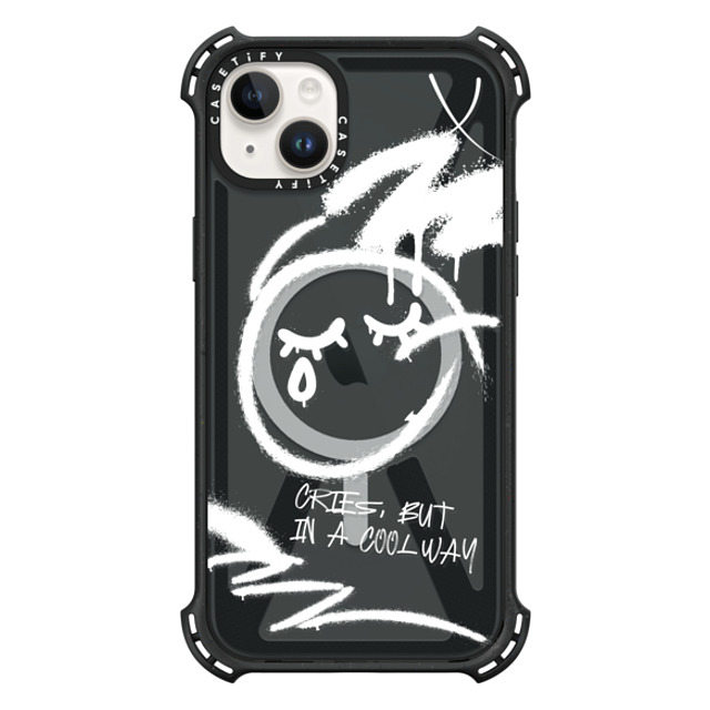 CASETiFY iPhone 14 Plus ケース Triple Black バウンスケース Monochrome,Street Art Monochrome,Street Art Cries, But in a Cool Way Father's Day CASETiFY iPhone 14 Plus ケース Triple Black バウンスケース Monochrome,Street Art Monochrome,Street Art Cries, But in a Cool Way Father's Day