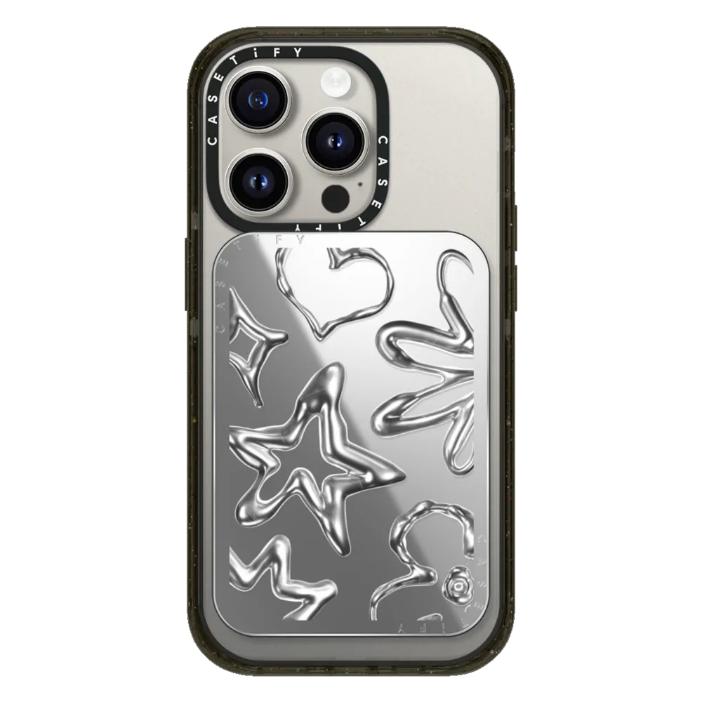 Snappy™ Mirror Cardholder Stand MagSafe Compatible - Chrome Doodles