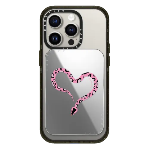Snappy Cardholder Stand - Pink Heart Snake