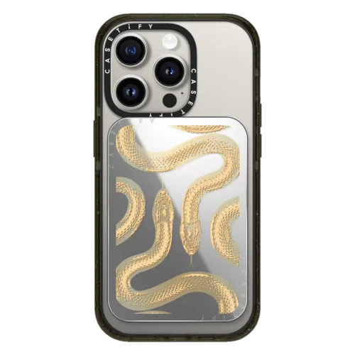 Snappy Cardholder Stand - Gold Kingsnake