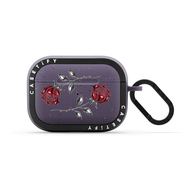 CASETiFY AirPods Pro Matte Deep Purple バウンス ケース Chrome メタリック Metallic Rose Halloween CASETiFY AirPods Pro Matte Deep Purple バウンス ケース Chrome メタリック Metallic Rose Halloween