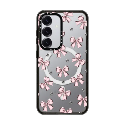 Galaxy S25 - Metallic Pink Ribbon