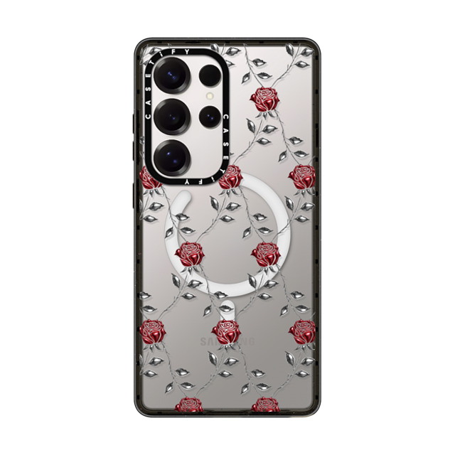 CASETiFY Galaxy S25 Ultra ケース ブラック Impact Magnetic Case Chrome メタリック Metallic Rose CASETiFY Galaxy S25 Ultra ケース ブラック Impact Magnetic Case Chrome メタリック Metallic Rose