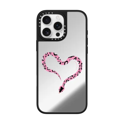 iPhone 16 Pro Max - Pink Heart Snake