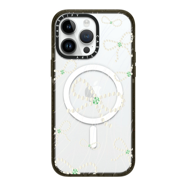 CASETiFY iPhone 14 Pro Max ケース ブラック インパクトケース MagSafe対応 Mint Melody casetify_artist