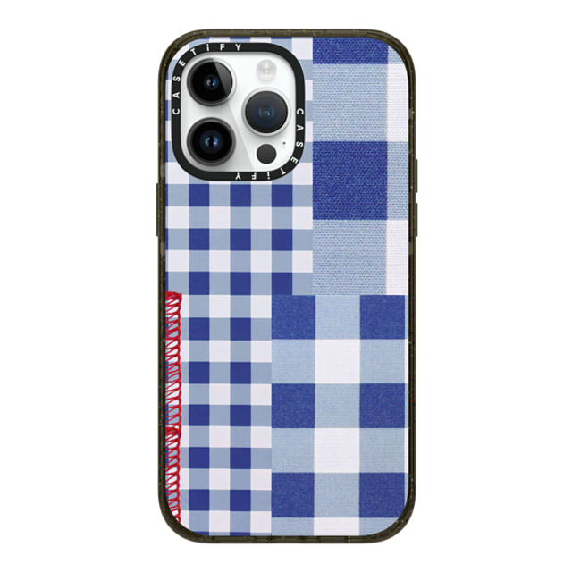 CASETiFY iPhone 14 Pro Max ケース ブラック インパクトケース MagSafe対応 Gingham Picnic casetify_artist