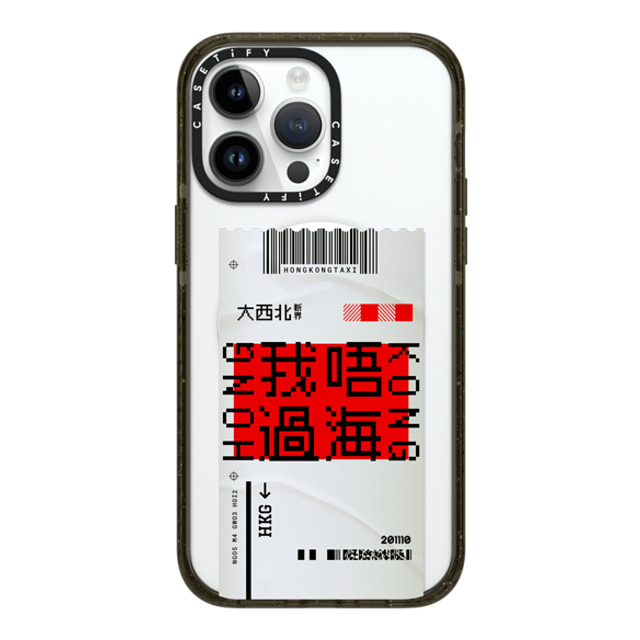 CASETiFY iPhone 14 Pro Max ケース ブラック インパクトケース MagSafe対応 Ticket - Taxi casetify_artist