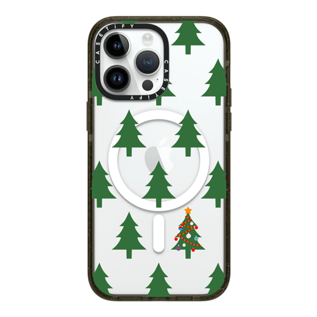 CASETiFY iPhone 14 Pro Max ケース ブラック インパクトケース MagSafe対応 O Christmas Tree casetify_artist